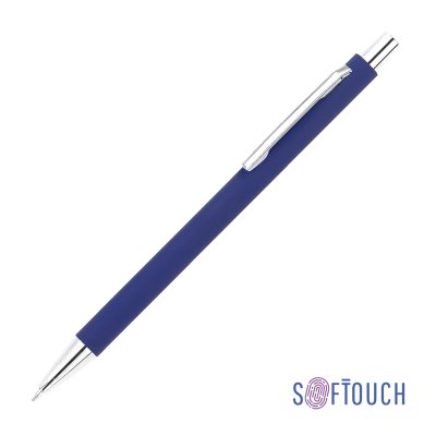 Ручка шариковая "Trade", покрытие soft touch, цвет темно-синий