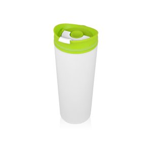 Термокружка Brite 500мл, белый/зеленое яблоко