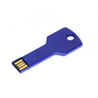 USB 2.0- флешка на 32 Гб в виде ключа, синий