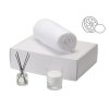 Подарочный набор White light 2.0 с пледом, диффузором, насыпной свечой