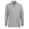 Рубашка поло мужская с длинным рукавом Star 170, серый меланж Рубашка поло мужская с длинным рукавом Star 170, серый меланж
