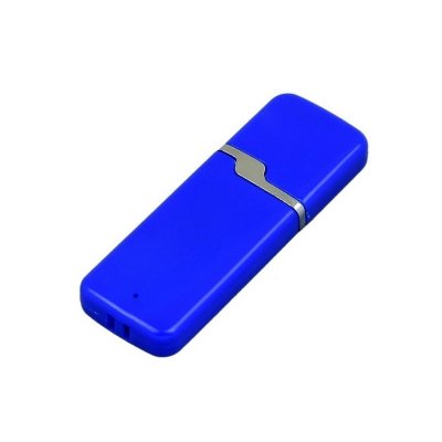 USB 2.0- флешка на 32 Гб с оригинальным колпачком, синий