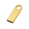 USB 2.0-флешка на 64 Гб с мини чипом и круглым отверстием, золотистыйй