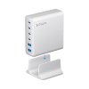 Зарядная станция 4xUSB Type-C, 2xUSB, PD, QC, 160Вт, белый, Deppa