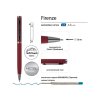Ручка Firenze шариковая автоматическая софт-тач, красная