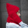 Набор подарочный НАСВЯЗИ©: шапка, шарф,варежки, носки, красный