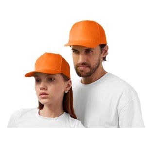 Бейсболка Poly 5-ти панельная 120 гр, оранжевый