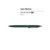 Ручка металлическая шариковая San Remo, софт-тач, 1.0 мм, зеленый