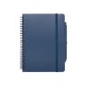 Блокнот Thalaasa формата А5 в твердой обложке из океанического пластика с шариковой ручкой - Синий