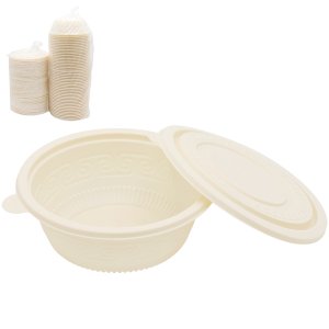 Набор контейнеров (супница) из кукурузного крахмала, 400 мл (50 шт)