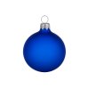 Стеклянный шар синий матовый, заготовка шара 6 см, цвет 62, матовый