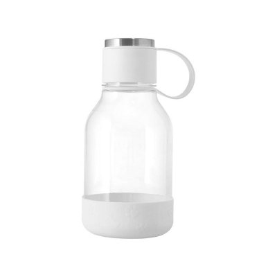 Бутылка для воды 2-в-1 Dog Bowl Bottle со съемной миской для питомцев, 1500 мл, белый с гравировкой