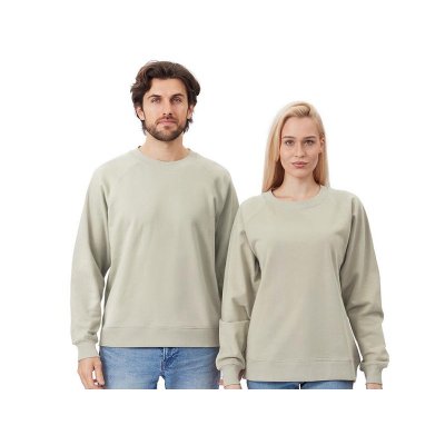 Свитшот оверсайз с рукавом реглан Belgrade, унисекс, оливковый
