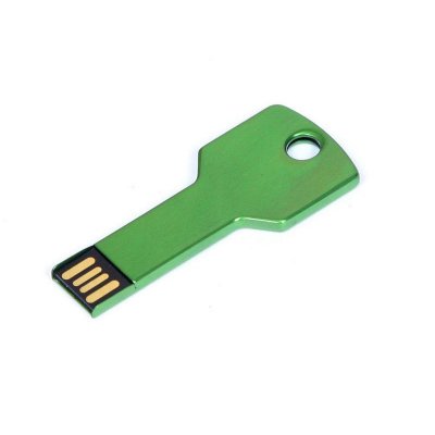 USB 2.0- флешка на 8 Гб в виде ключа, зеленый