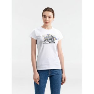 Футболка женская Big Dream, белая Футболка женская Big Dream, белая