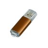 USB 3.0- флешка на 32 Гб с прозрачным колпачком, коричневый