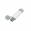 USB 2.0/micro USB- флешка на 64 Гб, белый