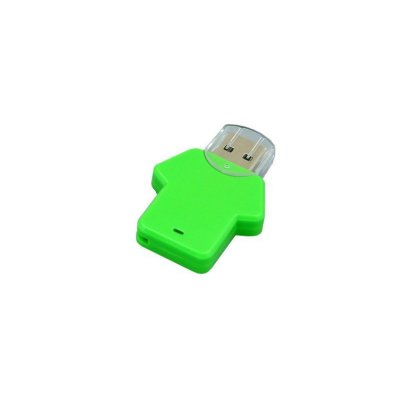 USB 3.0- флешка на 128 Гб в виде футболки, зеленый