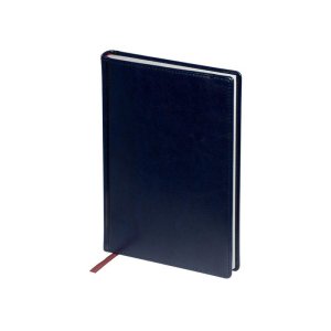 Ежедневник недатированный А5 Sidney Nebraska, синий (белый обрез)