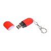 USB 2.0- флешка промо на 16 Гб каплевидной формы, красный