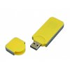 USB-флешка на 4 Гб в стиле I-phone, прямоугольнй формы, желтый