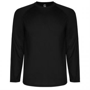 Спортивная футболка MONTECARLO L/S мужская, ЧЕРНЫЙ M