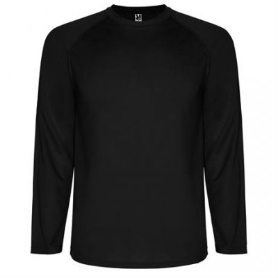 Спортивная футболка MONTECARLO L/S мужская, ЧЕРНЫЙ M