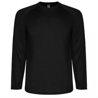 Спортивная футболка MONTECARLO L/S мужская, ЧЕРНЫЙ XL
