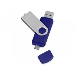 USB/micro USB-флешка на 16 Гб «Квебек OTG», синий