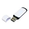 USB 2.0- флешка на 32 Гб с цветными вставками, белый/черный