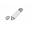 USB 2.0/micro USB- флешка на 16 Гб, белый