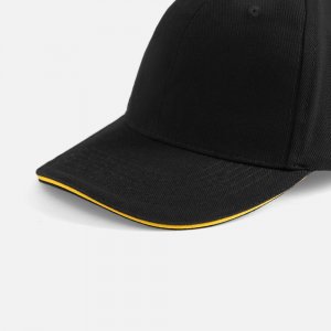 Бейсболка Buffalo, черная с желтым Бейсболка Buffalo, черная с желтым