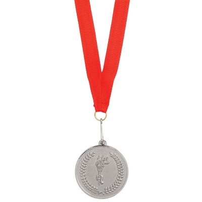 Медаль наградная на ленте"Серебро"