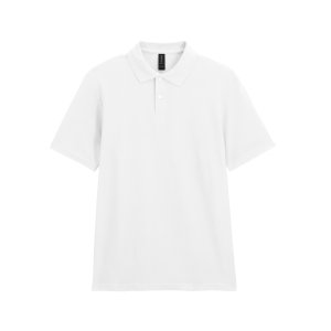 Футболка поло SOFTSTYLE ADULT DOUBLE PIQUE, БЕЛЫЙ M