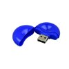 USB 2.0- флешка промо на 64 Гб круглой формы, синий