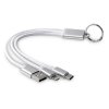 Кабель для зарядки Tres с брелоком, серый Кабель для зарядки Tres с брелоком, серый