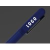 Металлическая шариковая ручка со светящимся логотипом Illuminata, синий