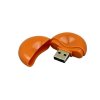 USB 2.0- флешка промо на 16 Гб круглой формы, оранжевый