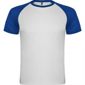 Спортивная футболка INDIANAPOLIS мужская, БЕЛЫЙ/КОРОЛЕВСКИЙ СИНИЙ 3XL
