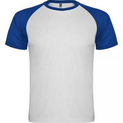 Спортивная футболка INDIANAPOLIS мужская, БЕЛЫЙ/КОРОЛЕВСКИЙ СИНИЙ 3XL