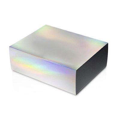 Подарочная коробка с голографическим шубером без печати Aurora, XL, 300х235х105 мм.