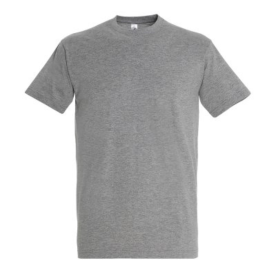 Футболка мужская IMPERIAL, серый меланж, 2XL, 85% хлопок, 15% вискоза, 190 г/м2