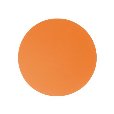 ПАТЧ КРУГ soft-touch (оранжевый ) 6,0 х 6,0 см