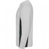 Спортивная футболка SHANGHAI L/S мужская, БЕЛЫЙ/ТЕМНЫЙ ГРАФИТ XL