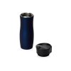 Вакуумная термокружка с кнопкой Streamline, Waterline, soft-touch, тубус, темно-синий