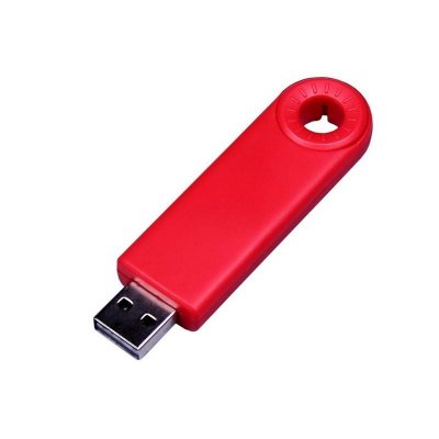 USB 3.0- флешка промо на 32 Гб прямоугольной формы, выдвижной механизм