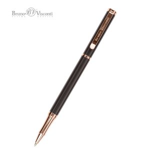 РУЧКА "VENEZIA CLASSICO" ШАРИКОВАЯ, КОРИЧНЕВЫЙ МЕТАЛЛИЧЕСКИЙ КОРПУС 1,0 ММ, СИНЯЯ