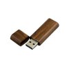 USB 2.0- флешка на 16 Гб эргономичной прямоугольной формы с округленными краями, коричневый