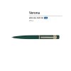 Ручка металлическая шариковая Verona, софт-тач, 1.0 мм, зеленый