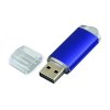 USB 2.0- флешка на 16 Гб с прозрачным колпачком, синий